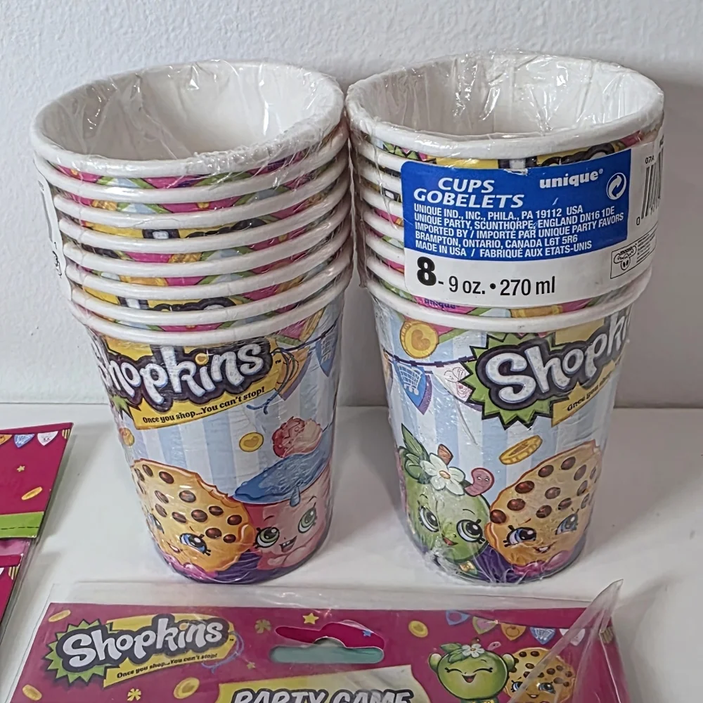 Shopkins Pink Party Supplies Kit